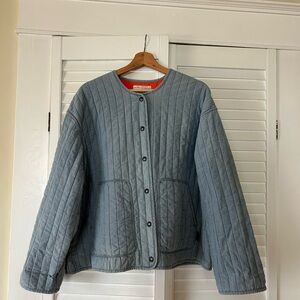 Filson Women's Light Blue Quilted Utility Jacket